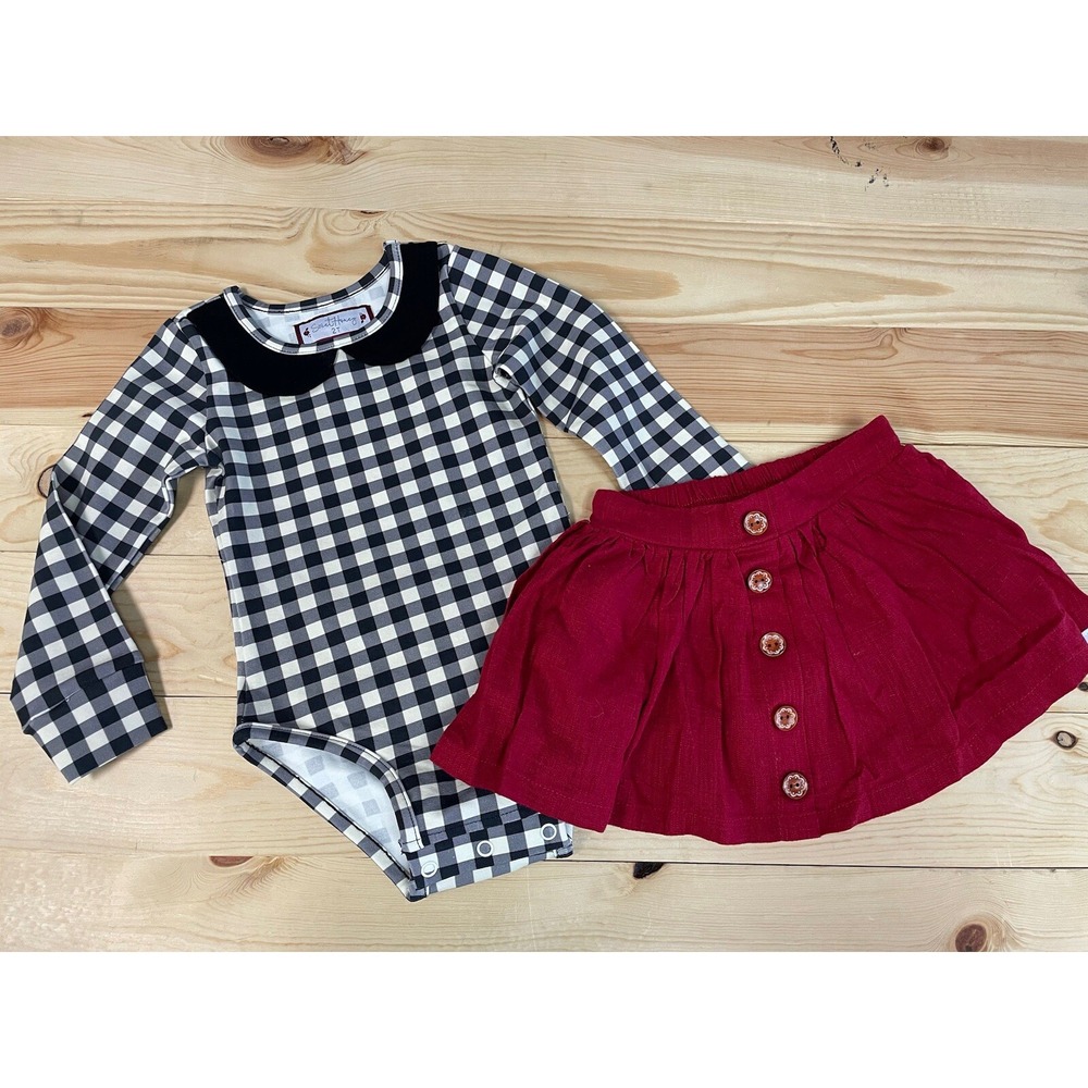 NEW Sweet Honey girl's 2T 2pc outfit Christmas Holiday SI41